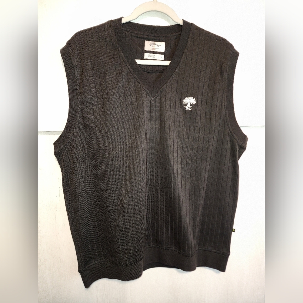 Preowned Black Large Callaway Mens Vest